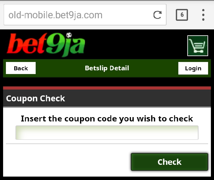 How To Check Bet9Ja Old Mobile Coupon