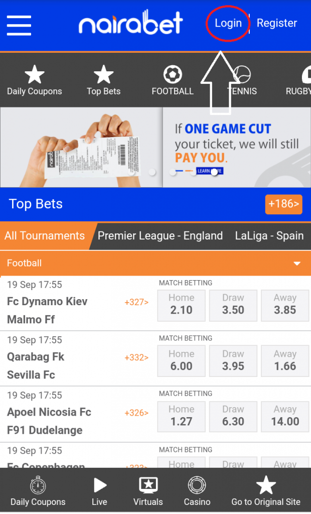 How to Fund and add money to your Nairabet Account